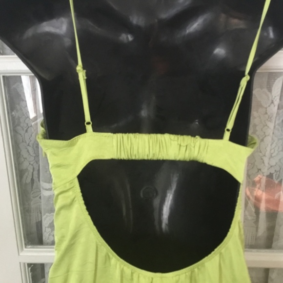 HM lime  green maxi, backless dress size small - Picture 5 of 7